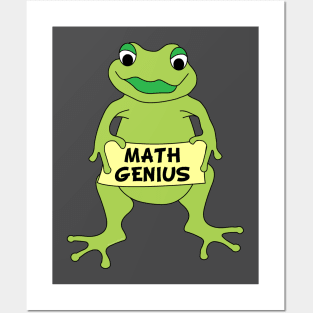 Math Genius Frog Posters and Art